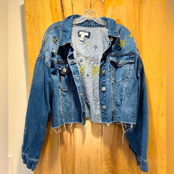 Forever 21 Jackets & Blazers - Forever 21 Embroidered Jean Jacket - Size 1X